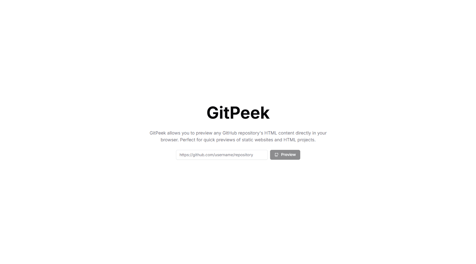 GitPeek